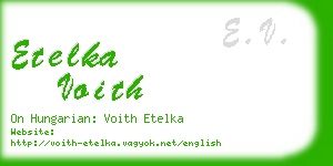 etelka voith business card